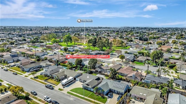 aerial view featuring a residential view