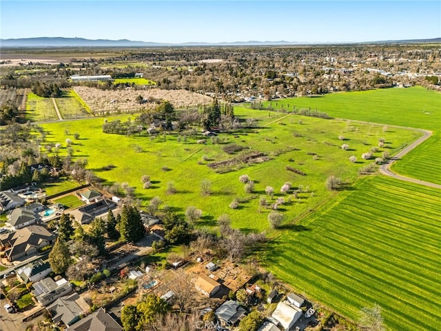 aerial view featuring a mountain view