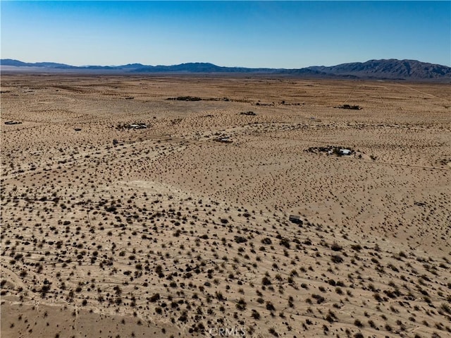 mountain view with a desert view