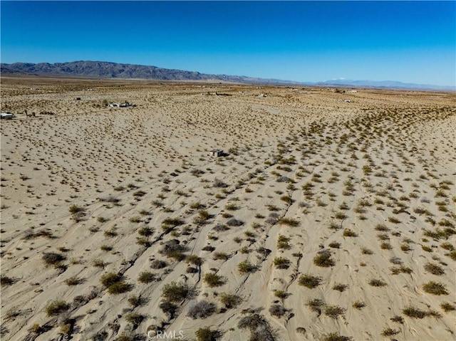 view of mountain feature featuring view of desert