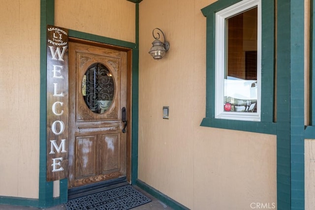 view of entrance to property