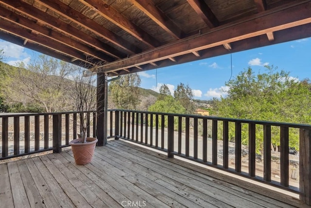 view of wooden terrace