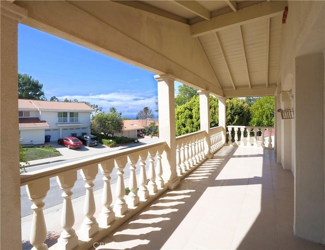 view of balcony