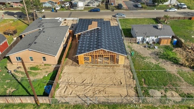 drone / aerial view featuring a residential view