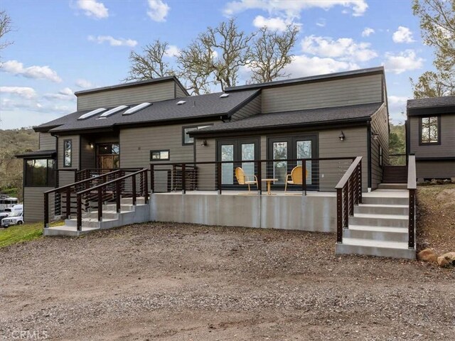 8160 Los Osos Rd, Atascadero, CA 93422 - back of property featuring stairway and a shingled roof