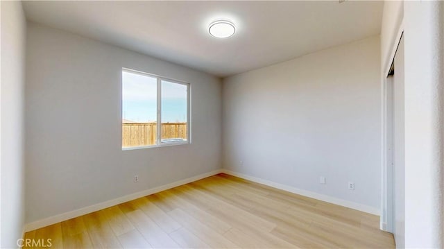 12912 Amador St, Victorville, CA 92392 - empty room featuring baseboards and light wood finished floors