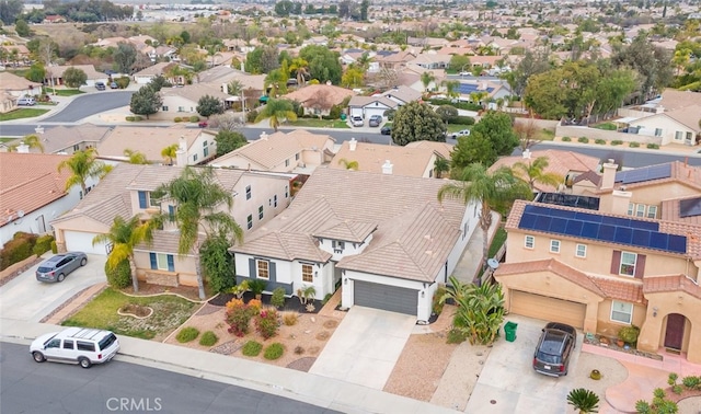 aerial view featuring a residential view