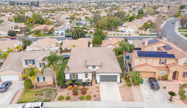 bird's eye view featuring a residential view