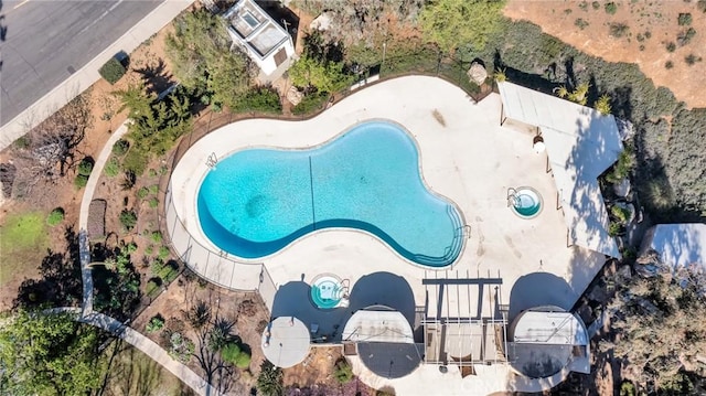 birds eye view of property