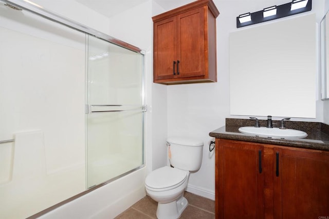800 Sea Cliff Way Unit 801, Oceanside, CA 92056 - full bathroom featuring vanity, tile patterned floors, and bath / shower combo with glass door