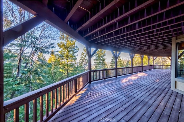 293 Fairway Dr, Lake Arrowhead, CA 92352 - view of wooden terrace