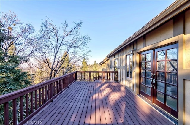 293 Fairway Dr, Lake Arrowhead, CA 92352 - view of wooden deck