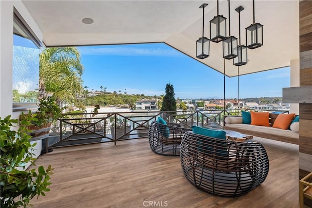 504 Evening Star Ln, Newport Beach, CA 92660 - deck featuring an outdoor hangout area