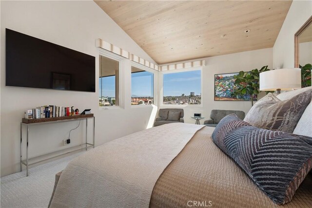 504 Evening Star Ln, Newport Beach, CA 92660 - carpeted bedroom with lofted ceiling and wooden ceiling