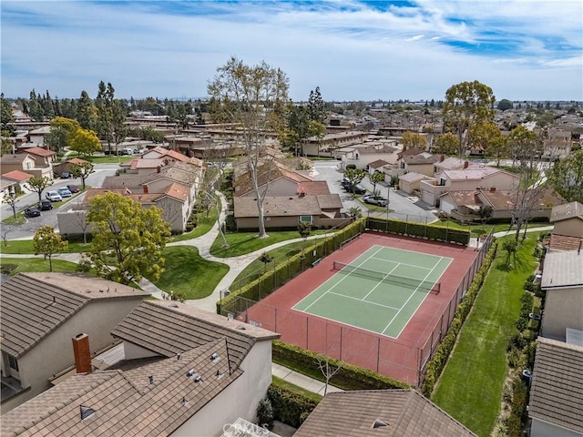 drone / aerial view with a residential view