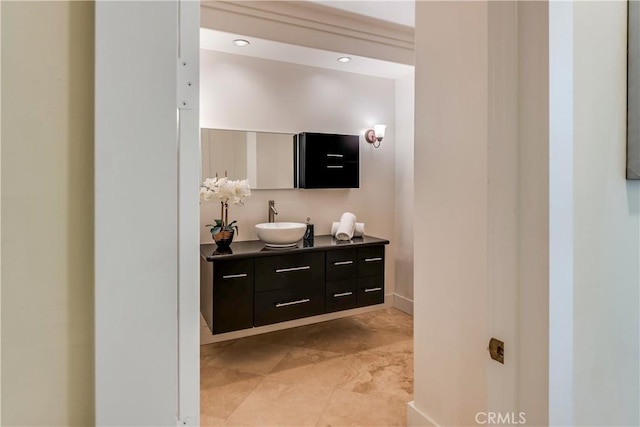 bathroom featuring vanity