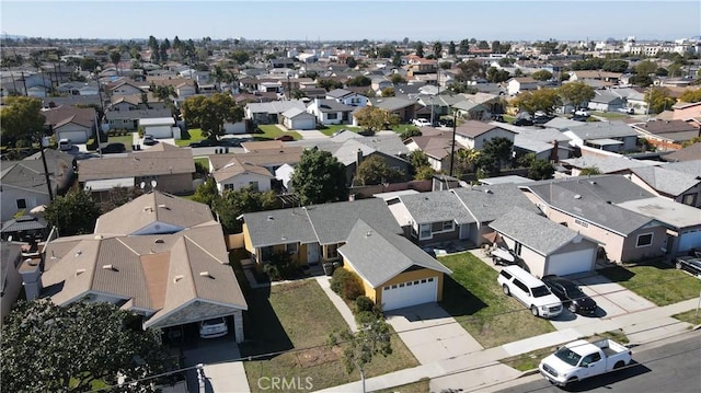 drone / aerial view with a residential view