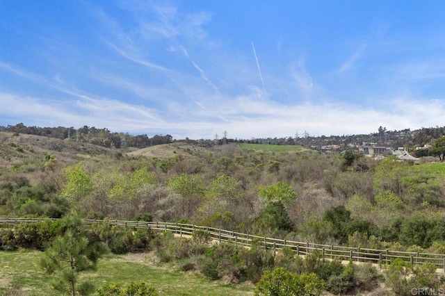 view of local wilderness featuring a rural view