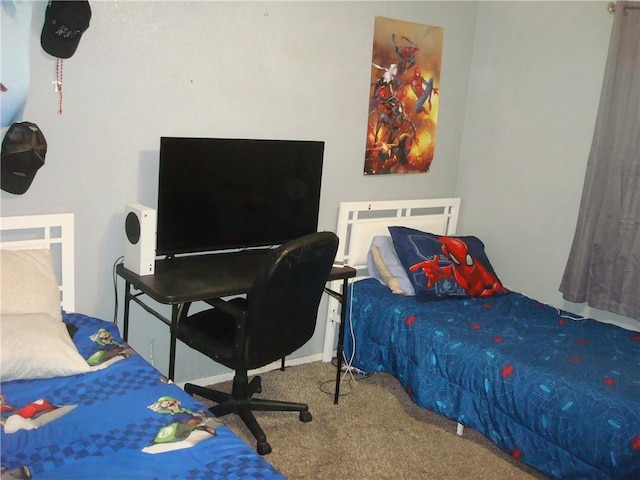 bedroom with carpet flooring