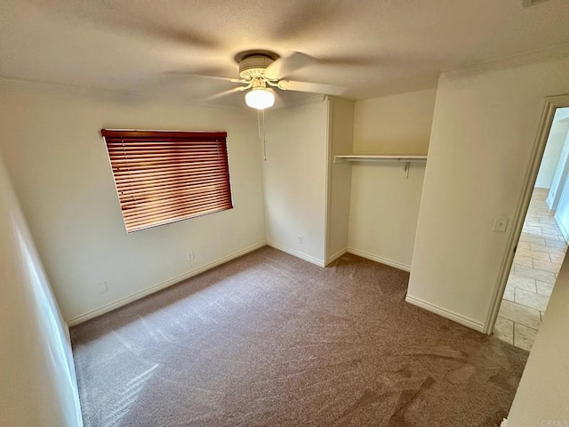 4741 Sequoia Pl, Oceanside, CA 92057 - unfurnished bedroom with carpet floors, a closet, baseboards, and a ceiling fan