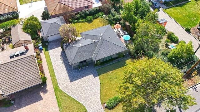 bird's eye view featuring a residential view