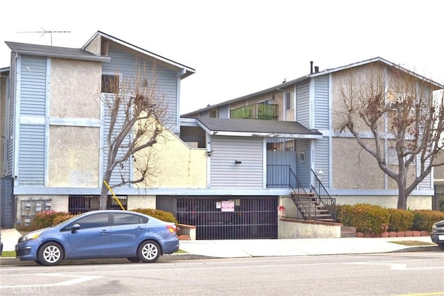 view of front of home featuring stucco siding
