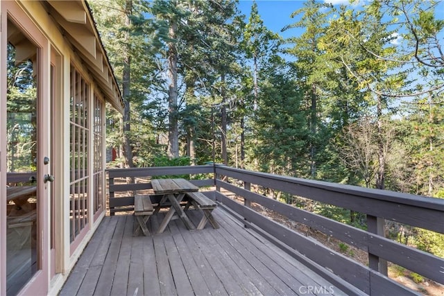 612 Rose Ln, Twin Peaks, CA 92391 - view of wooden deck