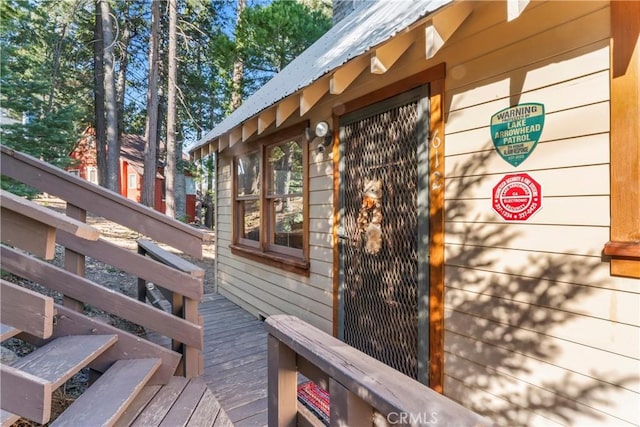 612 Rose Ln, Twin Peaks, CA 92391 - view of deck