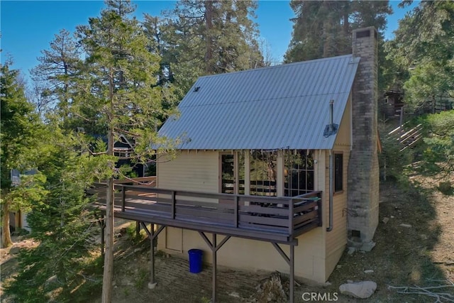 612 Rose Ln, Twin Peaks, CA 92391 - view of deck