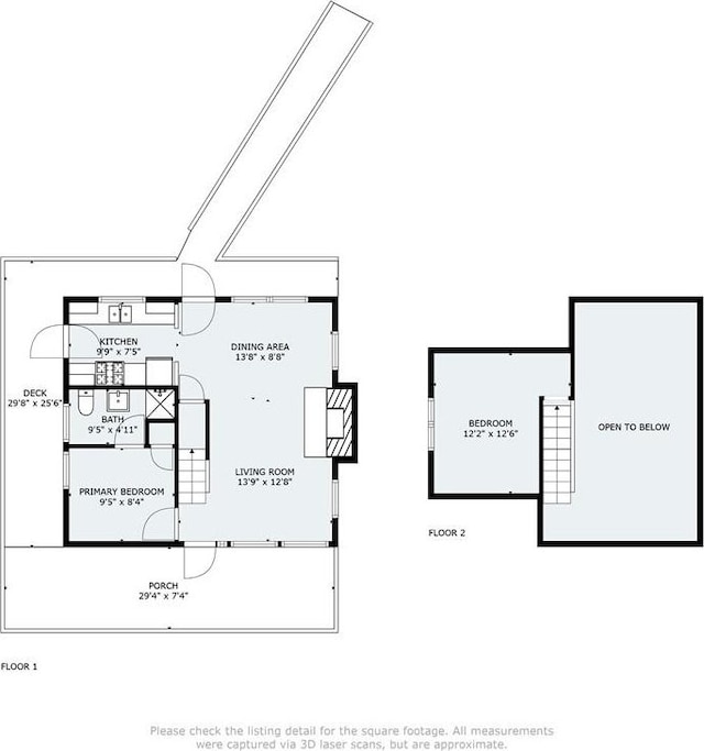 612 Rose Ln, Twin Peaks, CA 92391 - floor plan / room layout