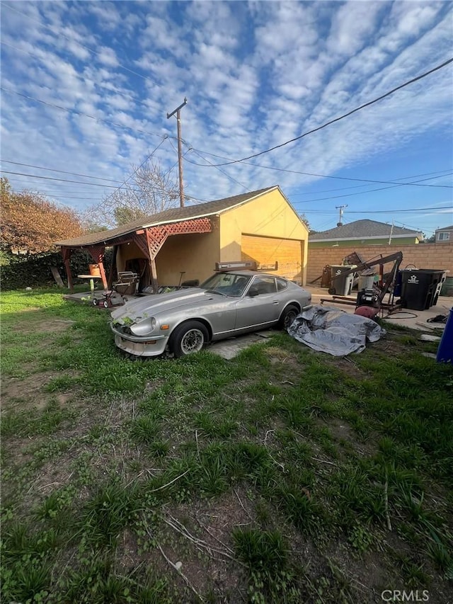 view of back of property