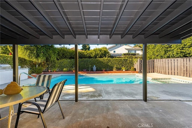 6239 E 6th St, Long Beach, CA 90803 - view of swimming pool with a patio and a fenced backyard