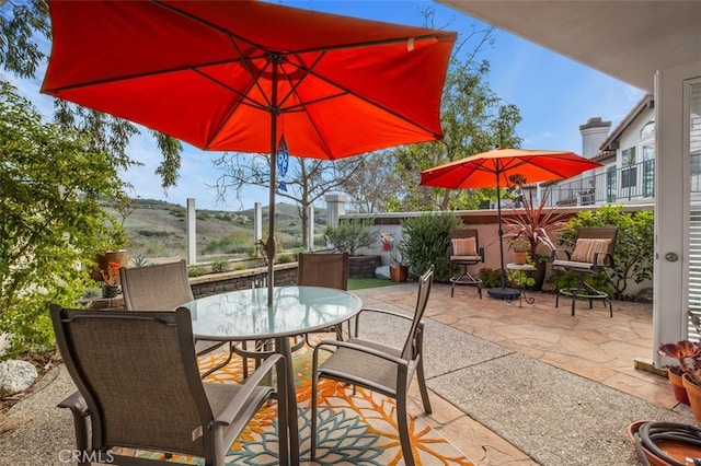 view of patio / terrace featuring outdoor dining area