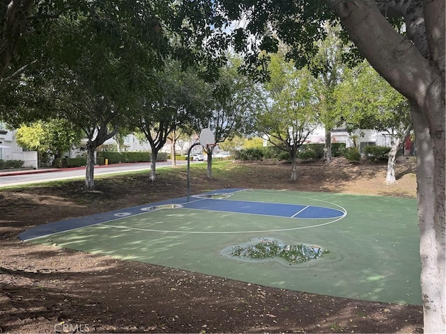 view of sport court featuring community basketball court