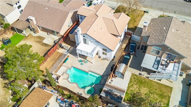 bird's eye view featuring a residential view