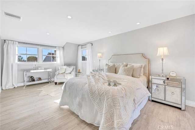 3024 Via Rivera, Palos Verdes Estates, CA 90274 - bedroom with multiple windows, wood finished floors, and recessed lighting
