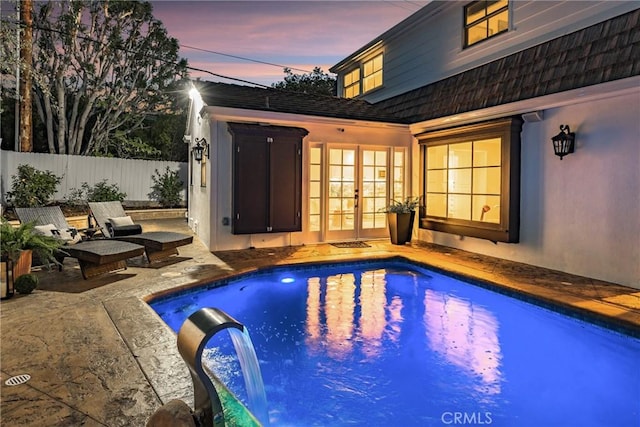3024 Via Rivera, Palos Verdes Estates, CA 90274 - view of swimming pool with french doors and a patio area