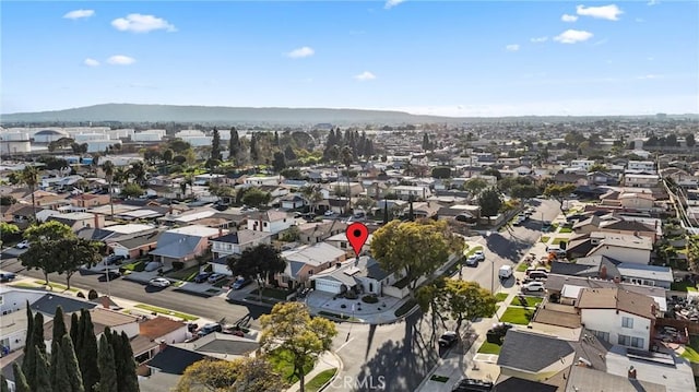 bird's eye view featuring a residential view