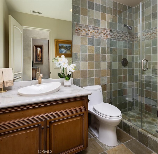 3824 Vista Blanca, San Clemente, CA 92672 - full bathroom with a shower stall, toilet, and vanity