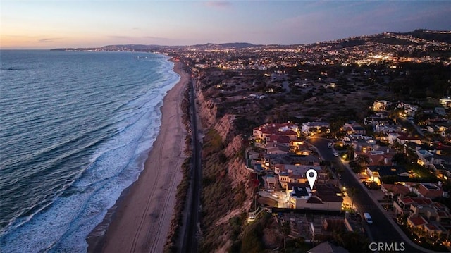 3824 Vista Blanca, San Clemente, CA 92672 - aerial view at dusk of view of water and beach
