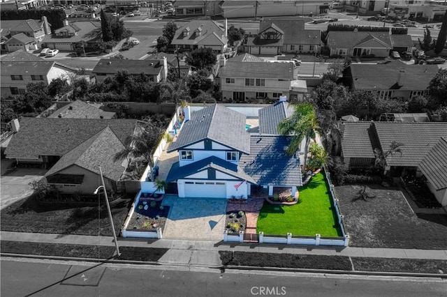 bird's eye view featuring a residential view