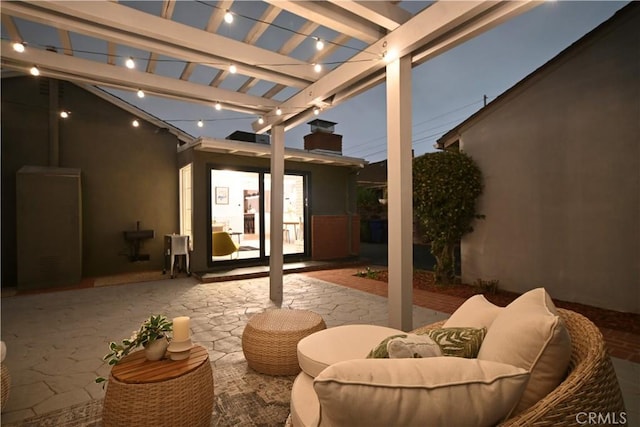 view of patio / terrace with a pergola