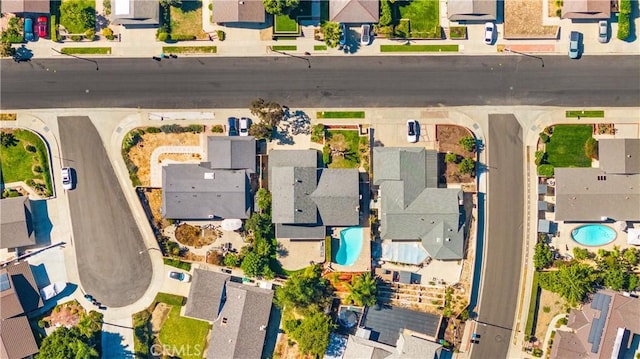 aerial view featuring a residential view