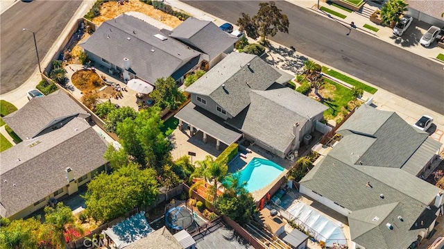 drone / aerial view featuring a residential view