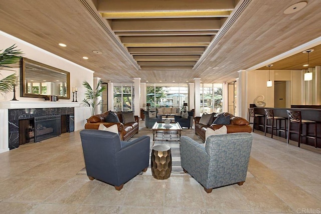 1885 Diamond St Unit 2-329, San Diego, CA 92109 - living room featuring a fireplace