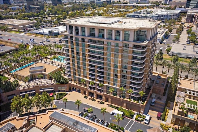 view of building exterior with a view of city