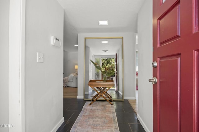 entryway with baseboards