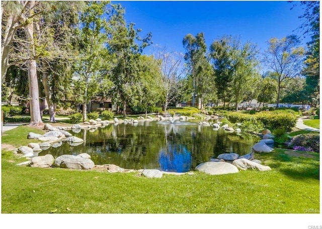 view of water feature