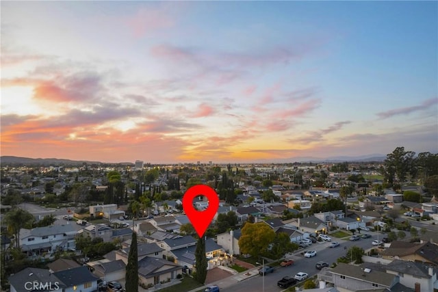 birds eye view of property featuring a residential view