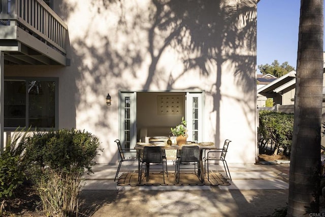 view of patio / terrace with outdoor dining area